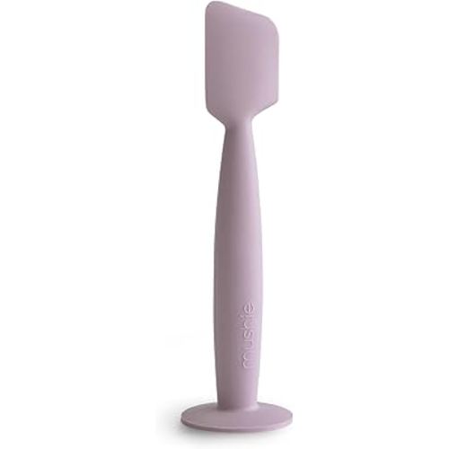 mushie Diaper Cream Applicator Soft Silicone with Suction Base (Soft Lilac)