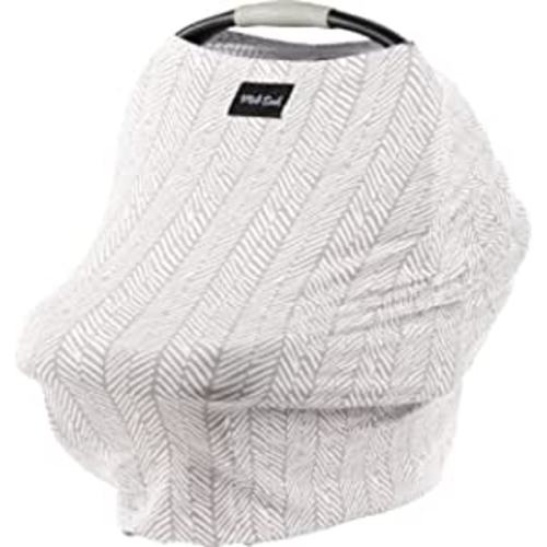 Milk Snob Original 5-in-1 Cover - Added Privacy for Breastfeeding, Baby Car Seat, Carrier, Stroller, High Chair, Shopping Cart, Lounger Canopy - Newborn Essentials, Nursing Top (Herringbone) : Baby