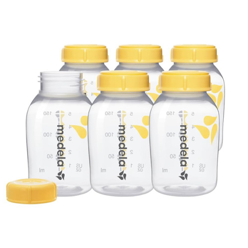 Medela Breast Milk Collection and Storage Bottles, BPA Free, 6 Pack, 5 Ounces, Compatible with Medela Breast Pumps