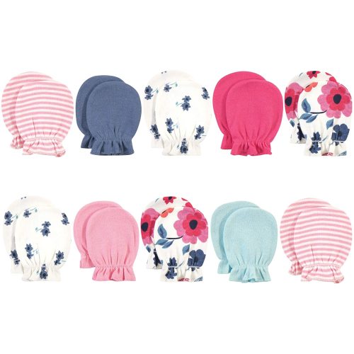 Touched by Nature Unisex Baby Organic Cotton Scratch Mitten 10pk