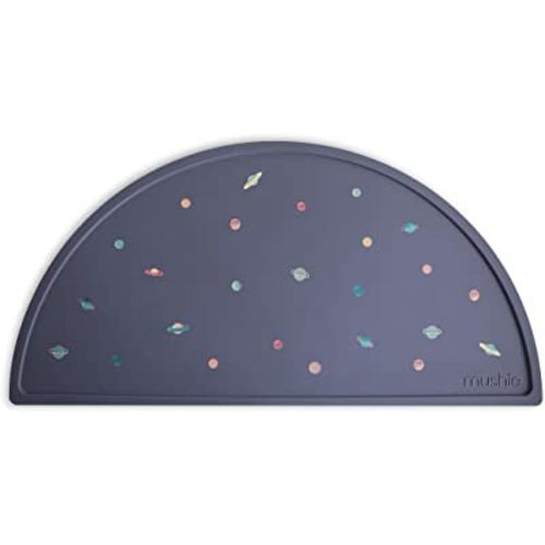 mushie Silicone Placemat for Kids | BPA-Free Non-Slip Design (Planets)