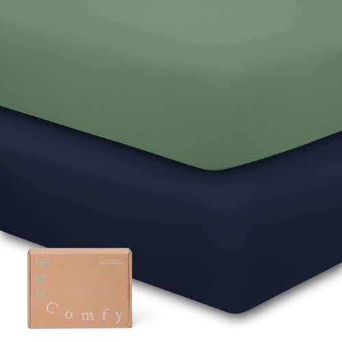 Supersoft Crib Sheets for Boys Girls, Premium Bamboo Viscose Buttery Soft Crib Mattress Fitted Sheet, Stretchy Knit Baby Sheet, Silky Comfort Baby Bed Sheets 28x52x9 Extra Deep Pocket