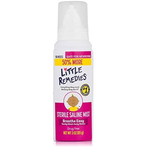 Little Remedies Sterile Saline Nasal Mist, Safe for Newborns, 3 fl oz