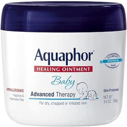 Aquaphor Baby Healing Ointment Advanced Therapy Skin Protectant, Dry Skin and Diaper Rash Ointment, 14 Oz Jar - 396 g (Pack of 1)