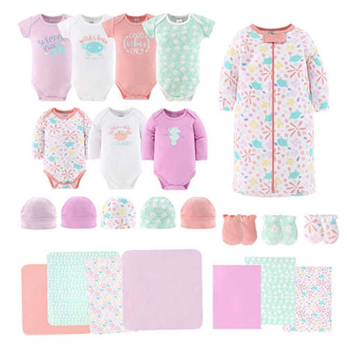 Ocean Flower Baby Layette Gift Set, 23 Piece