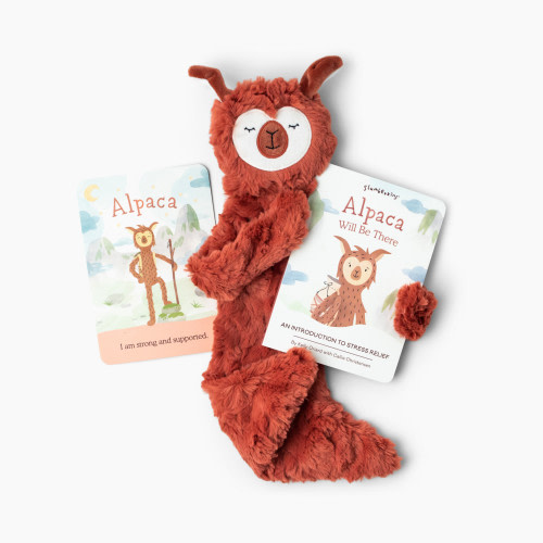Slumberkins Plush Snuggler & Book Bundle - Alpaca's Stress Relief