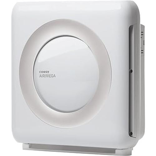 Coway Airmega AP-1512HH(W) True HEPA Purifier with Air Quality Monitoring, Auto, Timer, Filter Indicator, and Eco Mode, 16.8 x 18.3 x 9.7, White