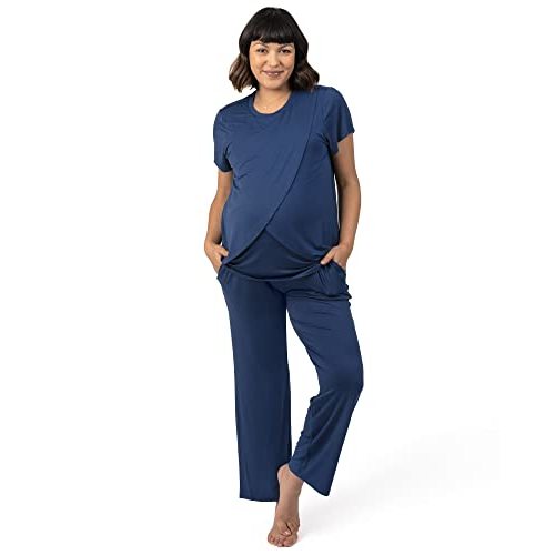 Kindred Bravely Tulip Hem Short Sleeve Maternity & Nursing Pajama Set | Amazon Exclusive Women’s Nursing Pajamas
