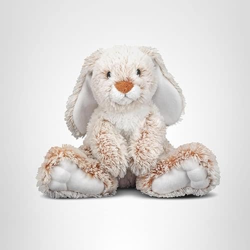 Melissa & Doug Burrow Bunny Stuffed Animal Plushie with Big Feet, Floppy Ears & Fluffy Tail, Adorable Pretend Play Toddler Toys for Girls & Boys 3+