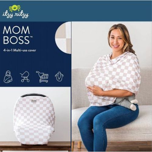 Itzy Ritzy Mom Boss 4-in-1 Nursing Cover - Tan
