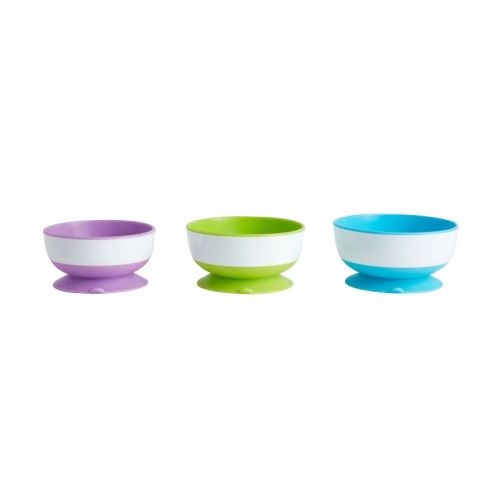 Munchkin 3pk Stay-put Suction Bowls