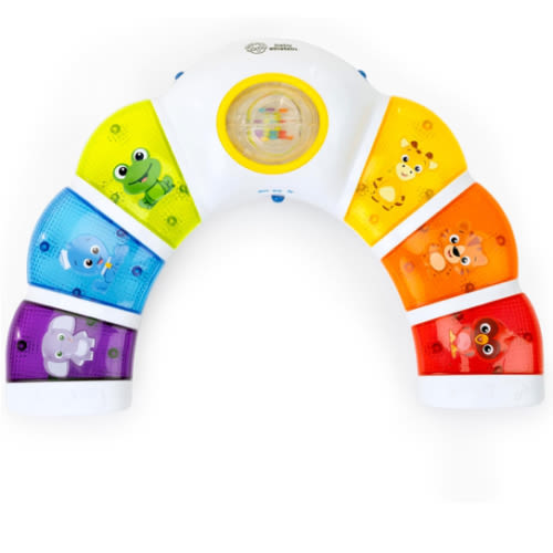 Baby Einstein Glow & Discover Light Bar Musical Activity Station and Tummy Time Toy, Montessori Cause and Effect Early Learning for 3-36 months