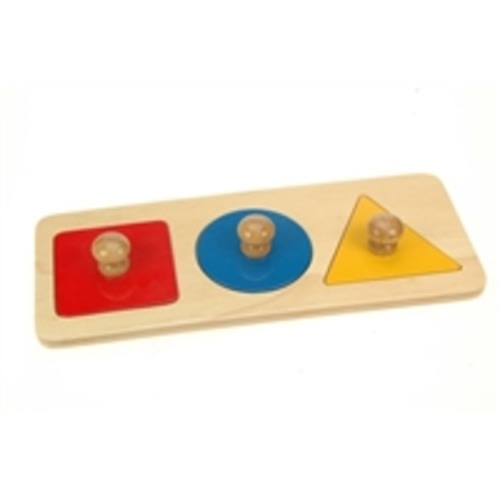Montessori Materials: Three Shape Geometry Puzzle