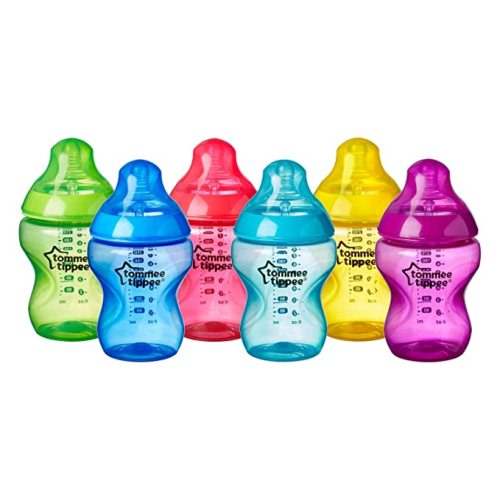 Amazon.com: Tommee Tippee Closer to Nature Baby Bottles, Fiesta Collection | Slow Flow Breast-Like Nipple with Anti-Colic Valve (9oz, 6 Count) : Everything Else