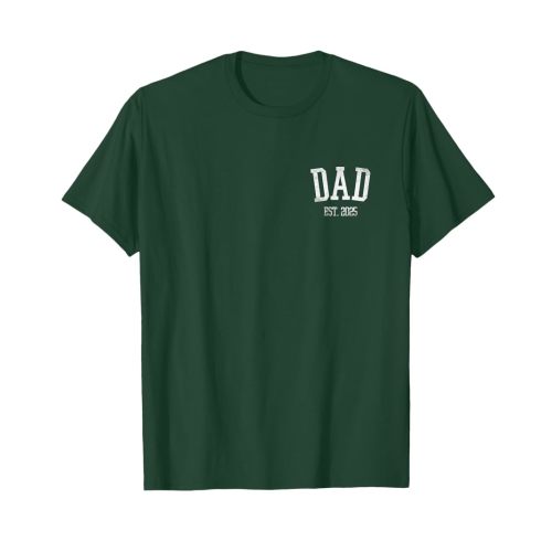 New Dad Est. 2025 Expect Baby Father 2025 Pocket Fathers Day T-Shirt