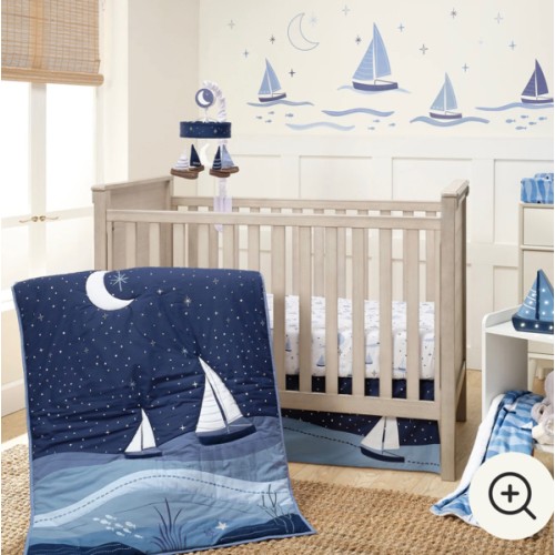 Little Skipper 3-Piece Crib Bedding Set