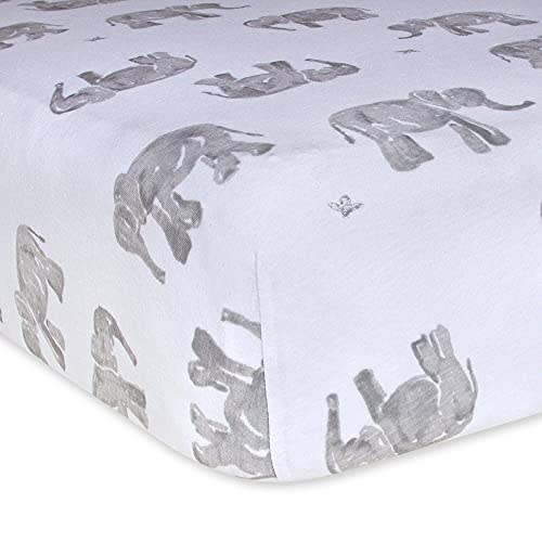 Burt's Bees Baby - Fitted Crib Sheet, Girls & Unisex 100% Organic Cotton