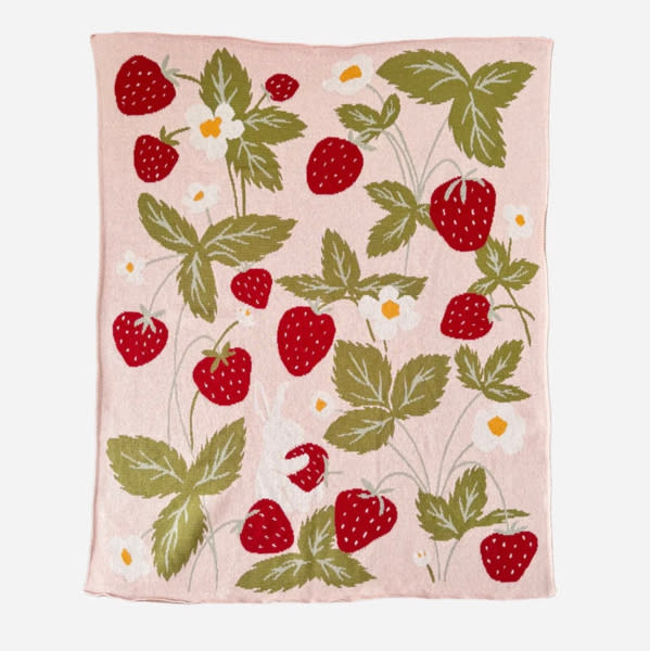 Cotton Strawberry Blanket