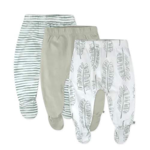 3-Pack Organic Cotton Footed Pants | Honest Baby Clothing