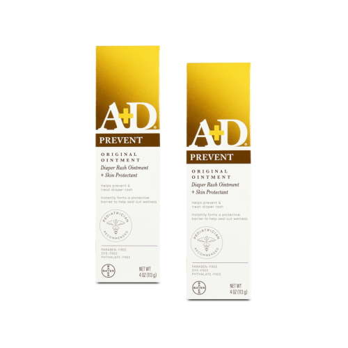 A + D Original Ointment, Diaper Rash & Skin Protectant - 4 oz tube (Pack of 2)