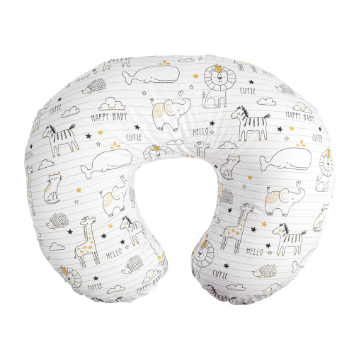 Boppy Nursing Pillow Original Support, Ergonomic Essentials for Breast and Bottle Feeding, White
