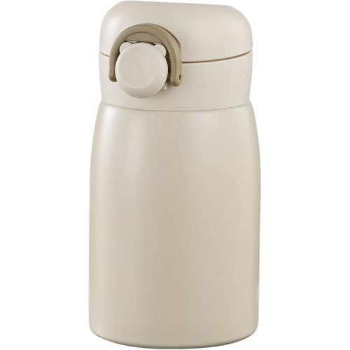 9 oz Mini Water Bottle Small Stainless Steel Thermoses - Insulated Vacuum, Leak Proof, Keeps Drinks Hot/Cold - Ideal for Coffee, beverage, Water - White