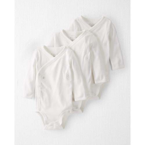 Baby 3-Pack Organic Cotton Snap Bodysuits