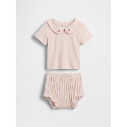 Baby Embroidered Pointelle Outfit Set | Gap
