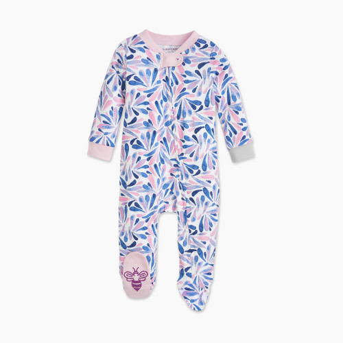 Burt's Bees Baby Organic Sleep & Play Footie Pajamas - Watercolor Dreams, Newborn