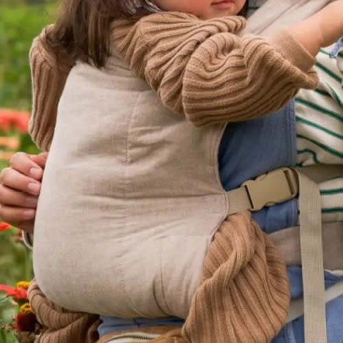 Tan Buckle Baby Carrier | Ergonomic Soft Structured Carrier