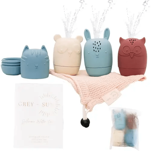 Grey+Sun | Toddler Bath Toys, Baby Bath Toys, Baby Pool Toys, Bath Toy Toddlers, Silicone Toy