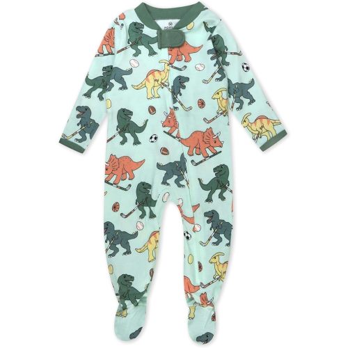 HonestBaby Celebration Sleep & Play Footed One-Piece Pajama Sleeper 100% Organic Cotton