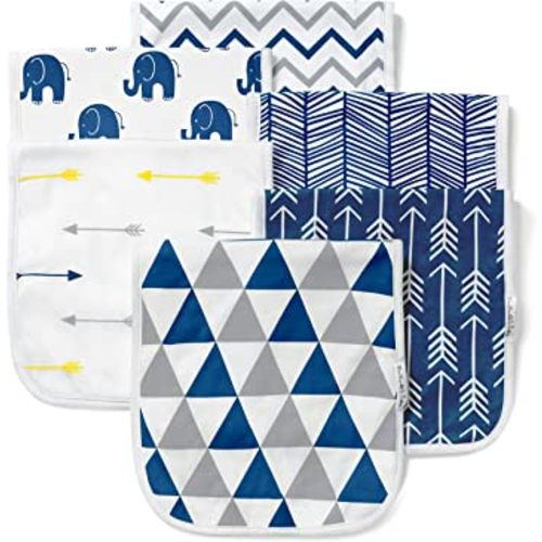 Burp Cloths for Baby Boy & Girl - Ultra Absorbent Burping Rags - Anti Shrink Unisex Burpy Clothes - Super Soft Cotton, Thick for Newborn Cloth Diapers