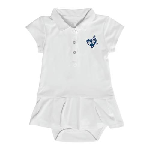 Infant Garb White Tufts University Jumbos Caroline Bodysuit Dress