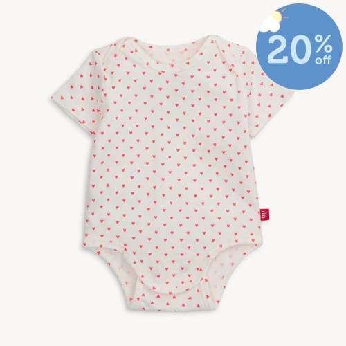 ditsy heart cloudstretch™ magnetic tiny tornado bodysuit – Magnetic Me