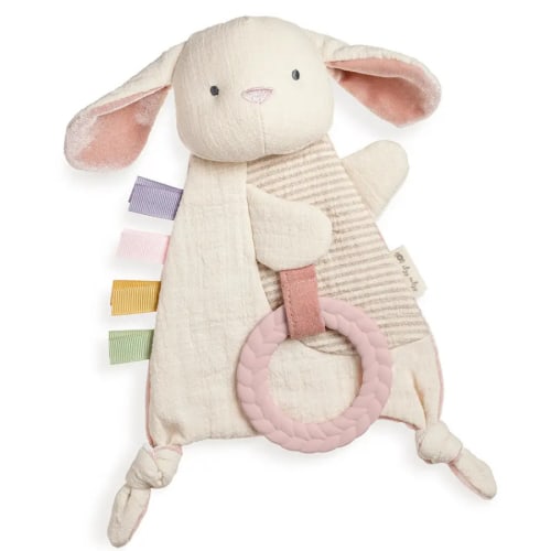 Bitzy Crinkle™ Sensory Toy with Teether | Bunny