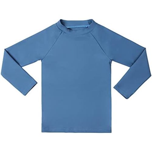 ESTAMICO Boys' UPF 50+ Long-Sleeve Rashguard Athletic Swim Shirt