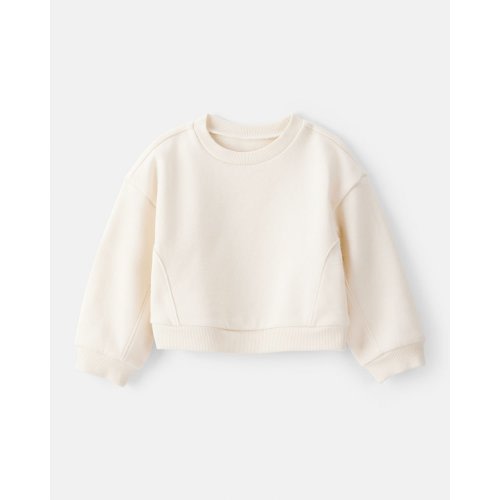 Baby Girl DayDream Fleece Long-Sleeve Pullover Sweatshirt - White, 18M