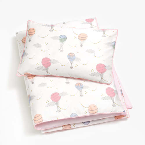 Touch The Sky Toddler Duvet - Pink | Gooselings