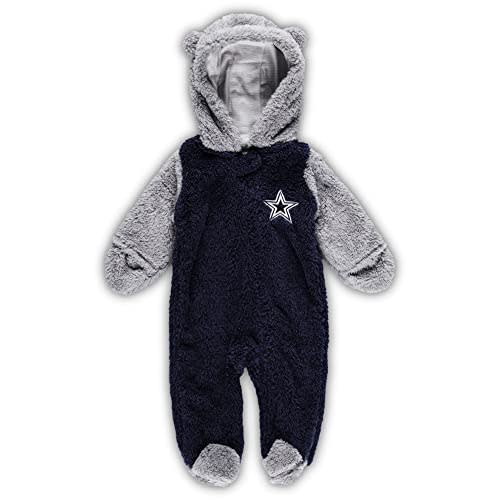 Outerstuff Newborn & Infant NFL Game Nap Teddy Fleece Bunting Full-Zip Sleeper