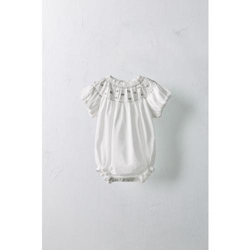 1-18 MONTHS/ LIMITED EDITION EMBROIDERED FLORAL ROMPER - White | ZARA Canada