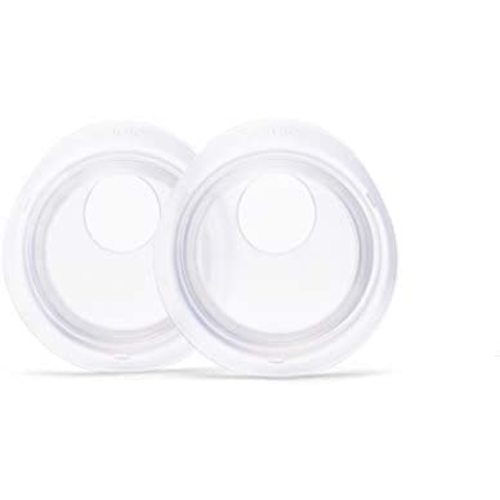 Elvie Catch Milk Collection Shells | Set of Two Discreet Leak-Protection Silicone Cups, Reuse Your Milk| Reusable Breast Shells Collect Up to 1oz | No More Wasted Milk or wasteful Breast Pads