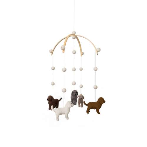 Puppies, puppy, felt puppy, puppies mobile, puppy mobile, baby mobile , felt mobile , dog , dog mobile , puppy decor , dog decor, nursery