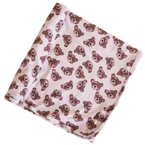 Teddy's Bears Oversized Swaddle Blanket