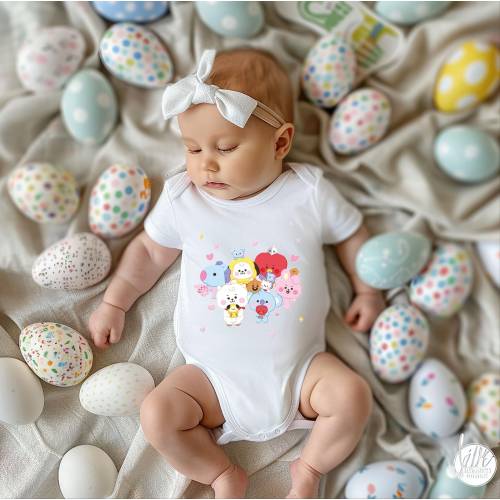 BTS Character Baby onesie, BTS Logo Baby onesie, BTS Army Baby onesie, K-Pop group, K-Pop Baby onesie, Bangtan Boys bts Baby onesie,