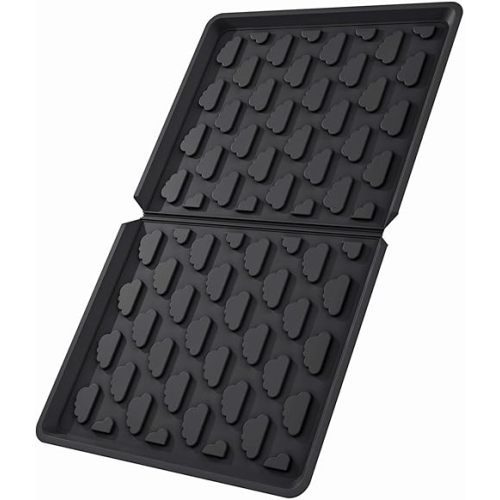 All Weather Mat Wagon W4 Accessory - Compatible with Wonderfold Stroller Wagons W4, Silicone Floor Mat Protect Wagon W4 from Sand, Dirt, and Water (W4 Models Mat), black