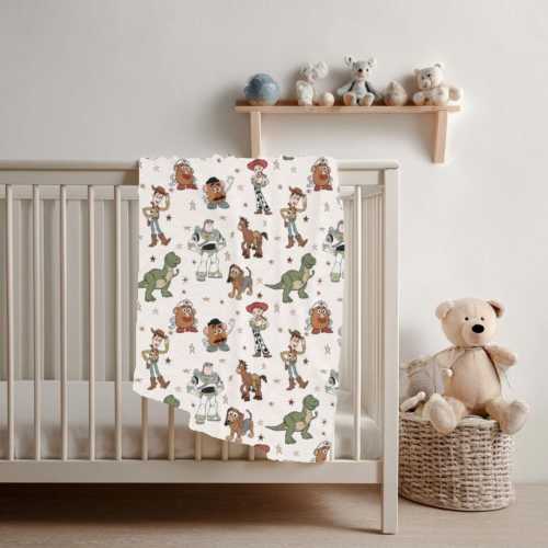 Toy Story Baby Blanket, Baby Shower Gift, Customizable Blanket, Disney Blanket, Disney Home Decor, Toy Story Blanket, Throw Blanket