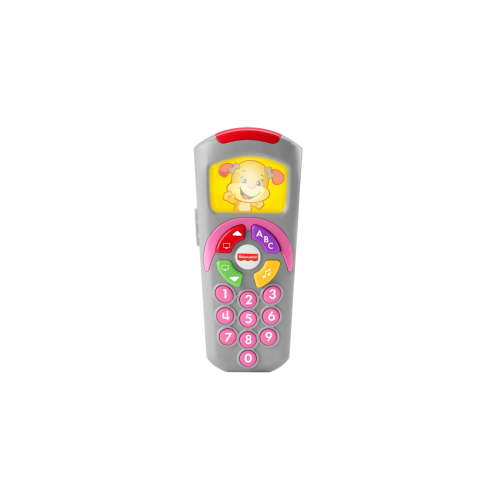 Fisher-Price Sis Remote Learning Toy with Light-Up Screen, 35+ Songs and Sounds for Babies 6 Months to 3 Years