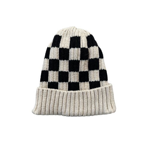 Kids Checkered Beanie