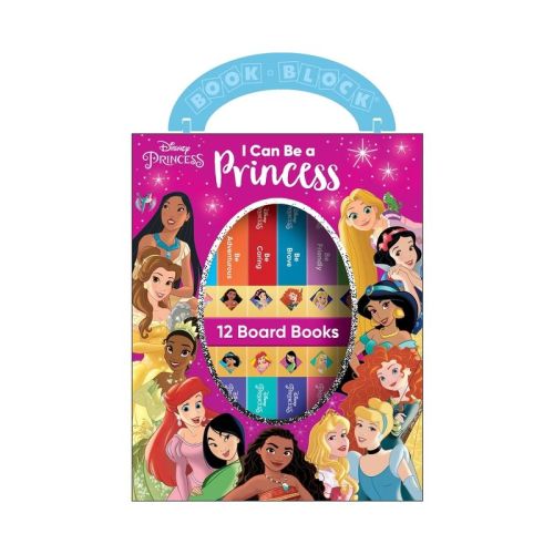 Disney Princess: I Can Be a Princess 12 Board Books - by Pi Kids (Mixed Media Product)